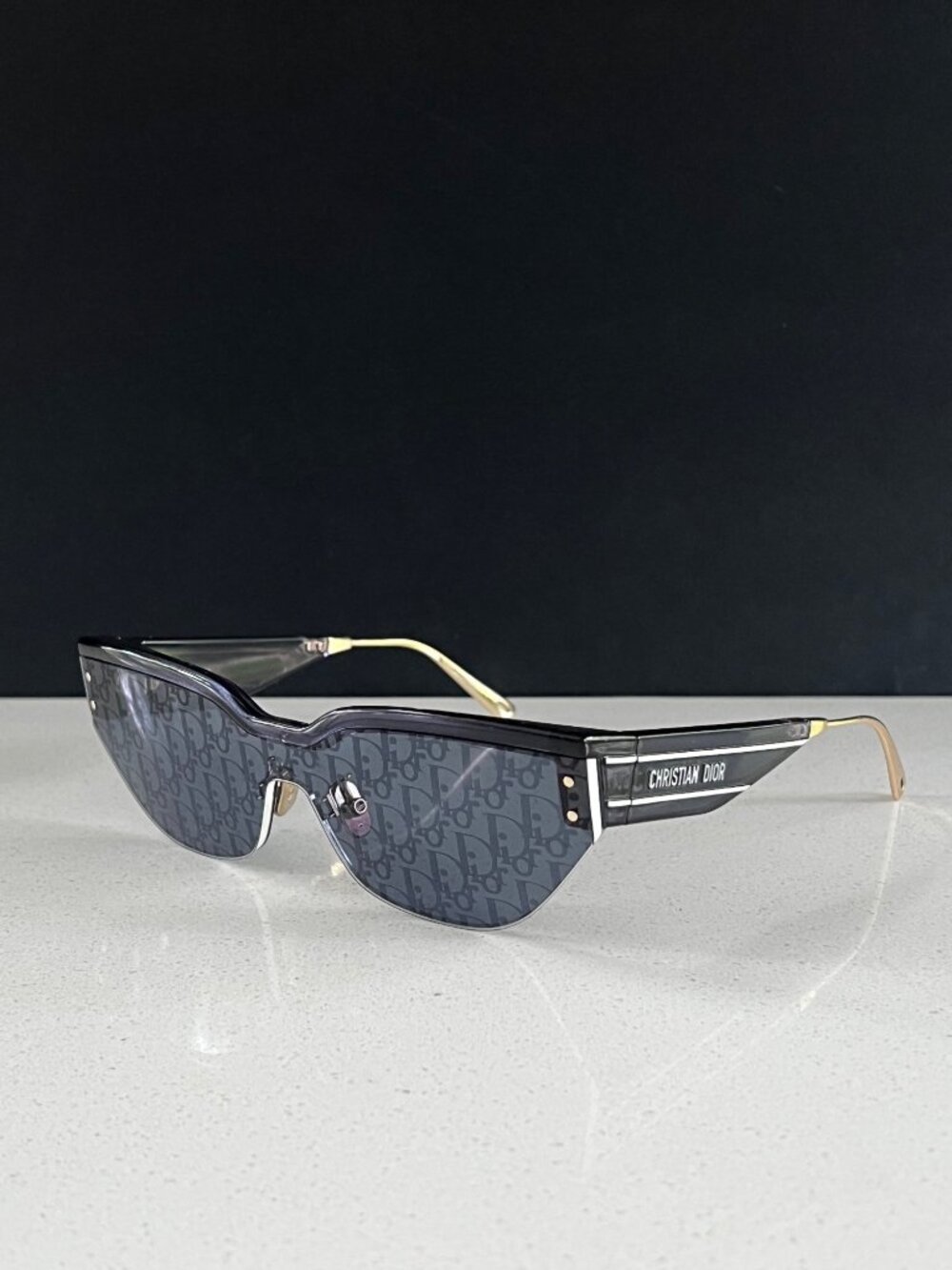 DIOR DiorClub M3U D-frame acetate and gold-tone sunglasses - Picture 4 of 11